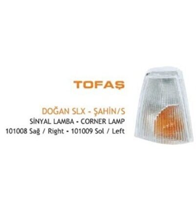 ÖN SİNYAL LAMBA BEYAZ SOL FIAT DKŞ DOĞAN SLX-KARTAL SLX 93