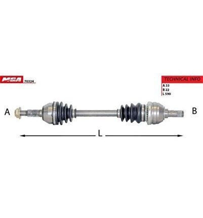 Aks Komple Sol-(opel: Astra H 04>> "1.4-1.6" ) (eskı No: 14-022