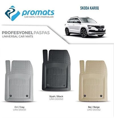 Skoda Karoq Oto Paspas Profesyonel 4d (gri)