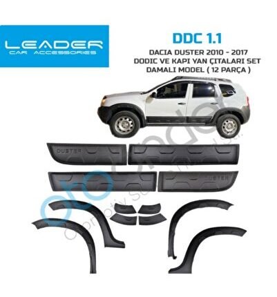 Dacia Duster Dodic Ve Yan Kapı Çıtaları 2010-2017 Damalı Model