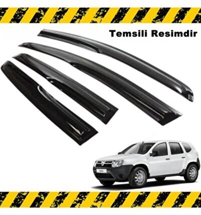 Dacia Duster Mügen Cam Rüzgarlığı 2010 - 2017 Arası 4 Lü Set