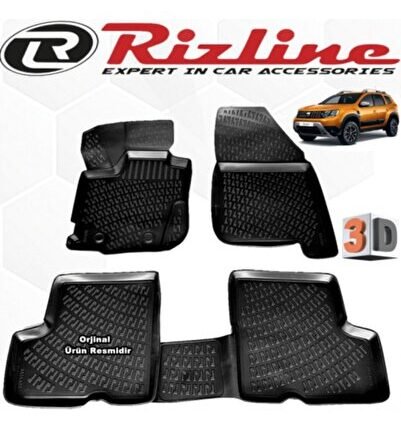 Dacia Duster 4x4 3d Paspas Havuzlu 2018 Sonrası Siyah 4 Lü Set