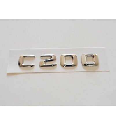Mercedes W205 C200 Arka Bagaj Yazısı Krom Yeni Model