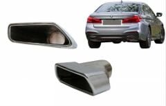 Bmw 5 Serisi G30 Uyumlu Yedek Parça M-TECH Egzoz Seti Silver