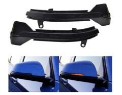 Bmw 5 Serisi F10 Uyumlu Yedek Parça Dinamik Led Ayna Sinyali Mavi Selamlama