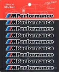 Bmw Uyumlu Yedek Parça M Performance Sticker 9 Adet Siyah