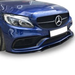 Mercedes W205 C Serisi Sedan Amg C63 2014 - 2021 Uyumlu Yedek Parça Ön Lip ( Taiwan Tampon Uyumlu) Plastik Boyasız