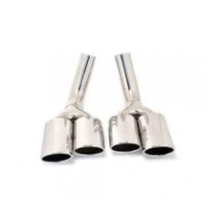 Mercedes G65 Uyumlu Yedek Parça Çift Çıkış Krom Egzoz Ucu