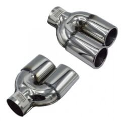 1726008768549171_min.jpeg Üniversal Krom Egzoz Ucu Çiftli Özel Sol Çıkış 76×135 800-022L - Görsel 1