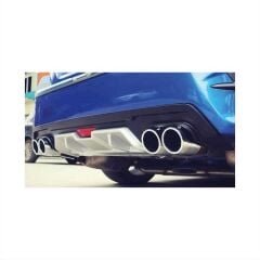 Honda Civic Uyumlu Yedek Parça FC5 2016-2020 Difüzör 4 Egzozlu Silver