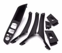 Bmw 5 Serisi F10 2010-2016 Uyumlu Yedek Parça Kapı Kolçak Kaplama Siyah