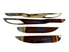 Hyundaı Tucson Için Uyumlu 2015-2018 Kapı Koruma Kaplama - Tıtanyum Siyah