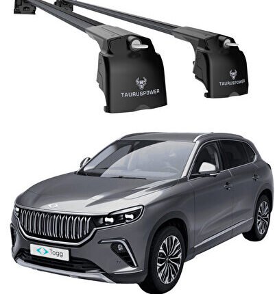 TOGG T10X 2023–2025 Uyumlu TRS-2 Kilitli Sistem Ara Atkı Tavan Barı Siyah (2 Adet)