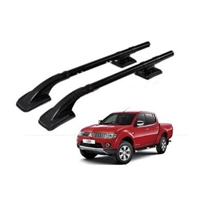 Mıtsubıshı L200 03-15 Uyumlu Arası Ara Atkısız Tavan Çıtası Port Bagaj Siyah