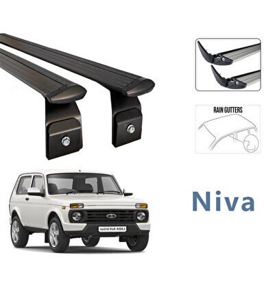 Lada Niva Oluklu Ara Atkısı Tavan Sistemleri Gri Set City Serisi
