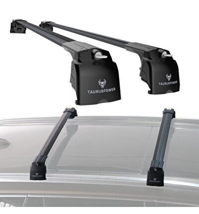 Nissan Qashqai (J12) 2021–2025 TRS-2 Kilitli Sistem Ara Atkı Tavan Barı Siyah (2 Adet)