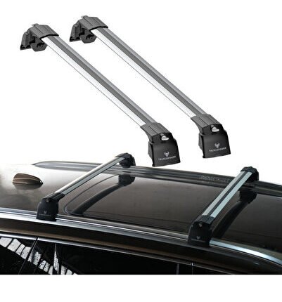 Dacia Lodgy 2012–2024 Uyumlu TRS-2 Kilitli Sistem Ara Atkı Tavan Barı Gri (2 Adet)