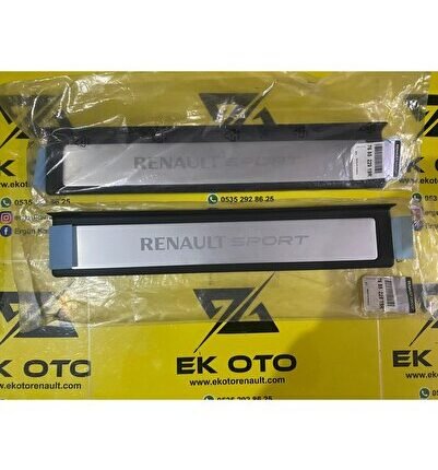 768522919R Renault sport eşik nikelaj takımı ikili orjinal universal