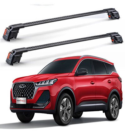 Chery Tıggo 7 Pro Max Kilitli Ara Atkı Taşıyıcı Tavan Barı Siyah