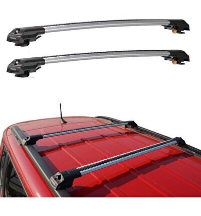 FIAT FIORINO 2008-Sonrası TRX1 Thunder Carrier Kilitli Ara Atkı Taşıyıcı Tavan Barı Gri