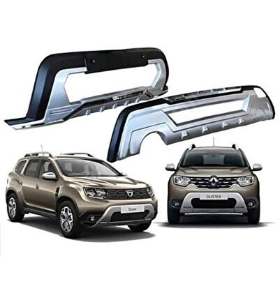 Duster 2018-2022 Uyumlu Ön Arka Tampon Ek Koruma Difüzör