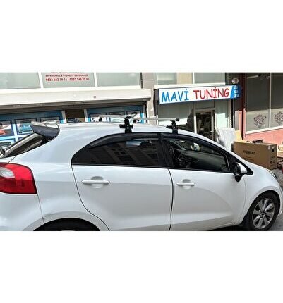 Kia Rio ( 2012-2023 ) Alüminyum Oluksuz Tip Port Bagaj Tavan Çıtası Ara Atkı Kapıdan Sıkıştırmalı