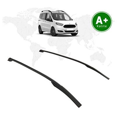 Ford Courier Tavan Çıtası 2014 - 2023 Model Siyah