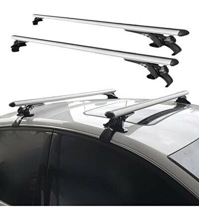 Renault 19 Sedan 1992-2002 Oluksuz Tip Ara Atkı Tavan Barı Portbagaj Bağlantı Ayakları - Gri Set