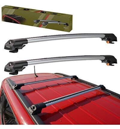 Dacıa Sandero Stepway 2013-2020 Trx1 Carrier Kilitli Ara Atkı Taşıyıcı Tavan Barı Siyah