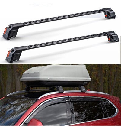 TOGG T10X 2023-Sonrası TRX2 Thunder Carrier Kilitli Ara Atkı Taşıyıcı Tavan Barı Siyah