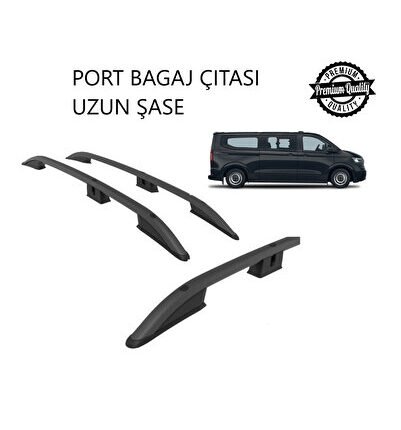 TRANSPORTER KOMBİ UZUN ŞASE 2025 2026 2027 PORTBAGAJ TAVAN ÇITASI SİYAH
