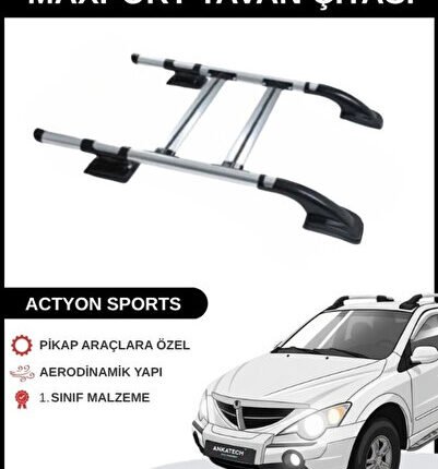 SSANGYONG ACTYON SPORTS NİKEL ARA ATKILI MAXPORT TAVAN ÇITASI TÜM MODELLER