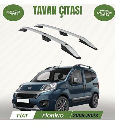 FİAT FİORİNO 2008-2023 ARACA ÖZEL TAVAN ÇITASI GRİ A+