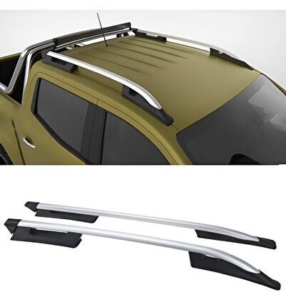 Volkswagen Amarok 2022+ Falcon Tavan Çıtası Seti (Sağ-Sol) | Krom Tavan Çıtası