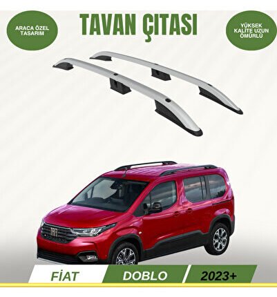 FİAT DOBLO 2023+ ARACA ÖZEL TAVAN ÇITASI GRİ A+