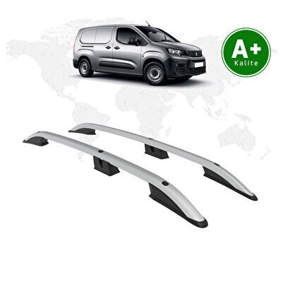 Peugeot Partner Tavan Çıtası Uzun Şasi 2019 Model Ve Sonrası Gri