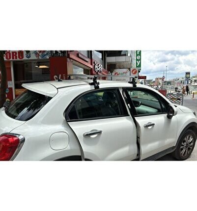 Fiat 500L Alüminyum Oluksuz Tip Port Bagaj Tavan Çıtası Ara Atkı Barı Kapıdan Sıkıştırmalı