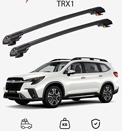 SUBARU EVOLTIS 2020-Sonrası TRX1 Thunder Carrier Kilitli Ara Atkı Taşıyıcı Tavan Barı Siyah