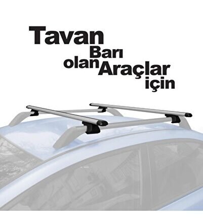 Araç Tavan Ara Atkı Barı Taşıyıcı Bagaj Ayağı 135cm Arabar