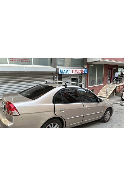 1_org_zoom-16661.jpg Honda Civic (2012-2015) Alüminyum Oluksuz Tip Port Bagaj Tavan Çıtası Ara Atkı Kapıdan Sıkıştırmalı - Görsel 1