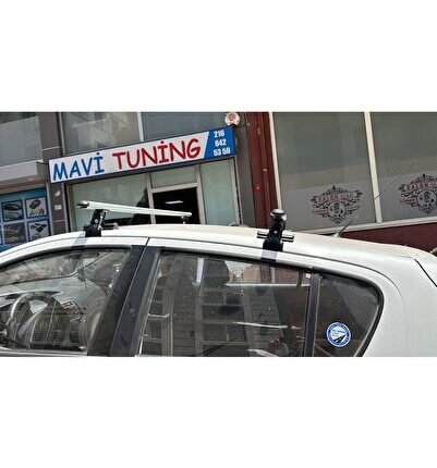 Hyundai I20 ( 2008-2013 ) Oluksuz Tip Port Bagaj Tavan Çıtası Ara Atkı Kapıdan Sıkıştırmalı