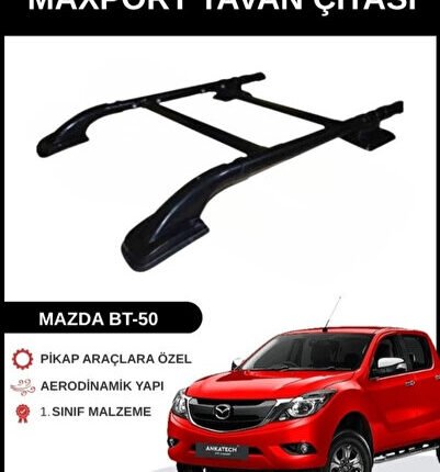 MAZDA BT-50 SİYAH ARA ATKILI MAXPORT TAVAN ÇITASI TÜM MODELLER