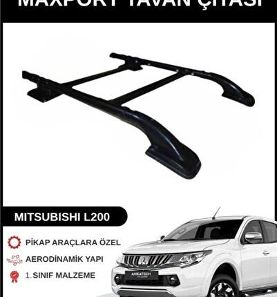 MITSUBISHI L200 SİYAH ARA ATKILI MAXPORT TAVAN ÇITASI TÜM MODELLER