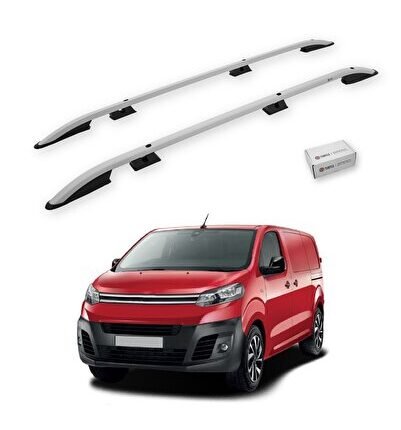 Citroen Dispatch (Mk3) 2017-2025 / Kısa Şasi Tavan Çıtası Crown Gri