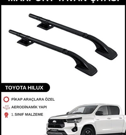 TOYOTA HILUX SİYAH MAXPORT TAVAN ÇITASI TÜM MODELLER