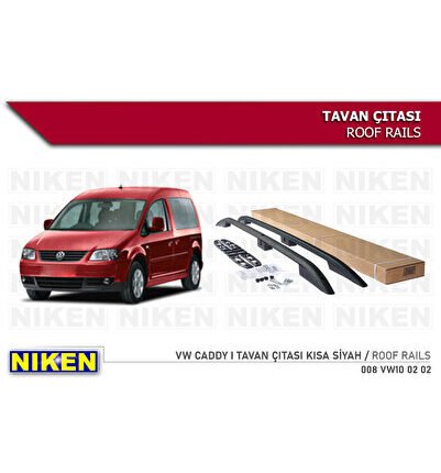 VW CADDY I MAXI TAVAN ÇITASI UZUN SİYAH