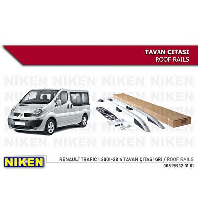 RENAULT TRAFIC I 2001-2014 TAVAN ÇITASI KISA GRİ