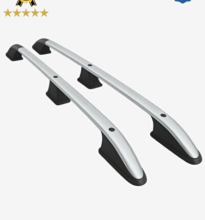 Fiat Doblo 2003–2009 Kısa Şase Gri Alüminyum Tavan Çıtası (171 cm) – Üst Port Bagaj Roof Rail Seti