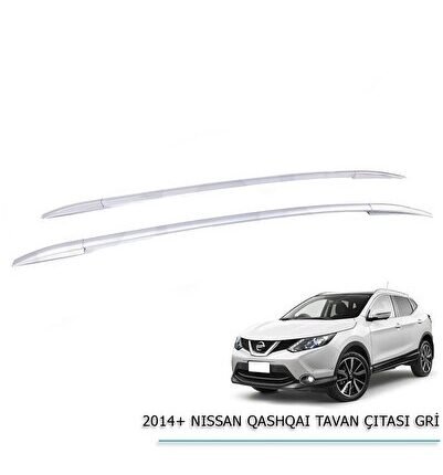 Nissan Qashqai 2014-2018 Tavan Çıtası Gri