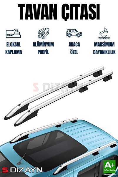 1_org_zoom-17247.jpg S-Dizayn Peugeot Bipper Aluminyum Gri Tavan Çıtası Sport Model 2008 Üzeri A+ Kalite - Görsel 1